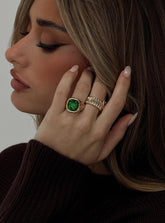 Think Fast Ring Set Gold