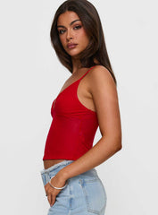 Fast Times Top Red