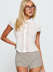 Loisee Blouse Top Cream